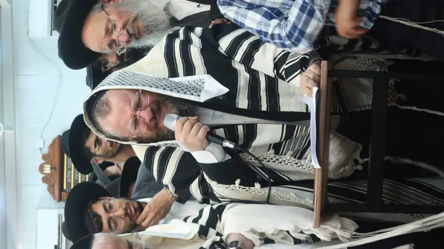 בנו הרה״ג רבי מנחם, ראש הכולל, מספיד