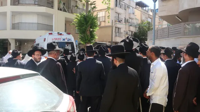 מהלוויה של מרן נשיא המוסדות רבי שמעון צדוק זצ״ל